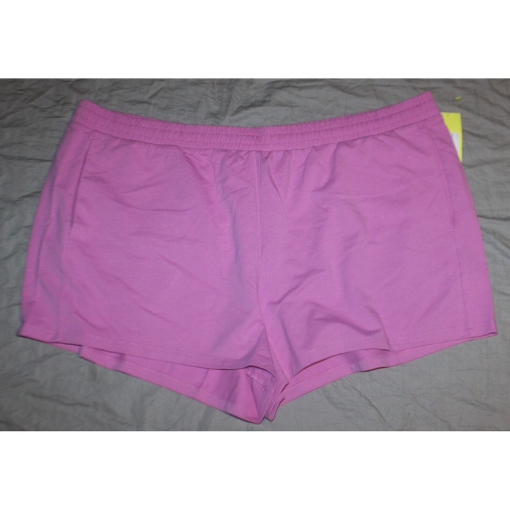 NEW All In Motion Womens French Terry Shorts Soft 3X purple NEW